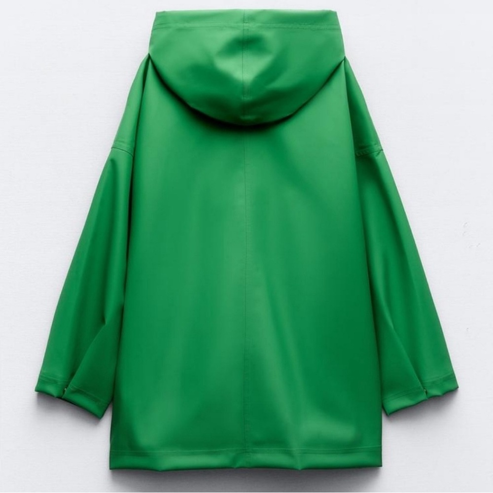 ZARA Rubberized Raincoat NWT XS/S - Picture 5 of 7